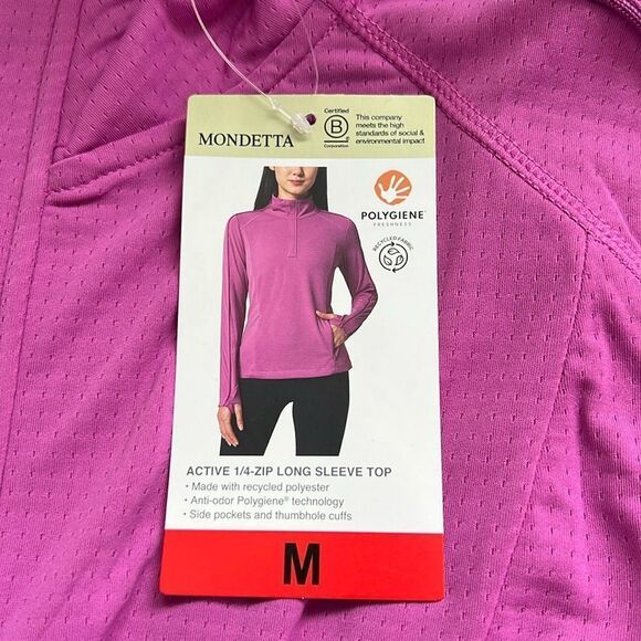 Mondetta Women's Active 1/4 Zip Long Sleeve Top - Picture 12 of 12